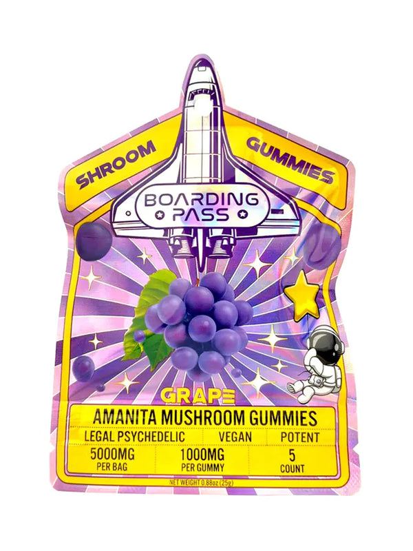Boarding Pass Amanita Shroom Gummies 1000mg - 5ct