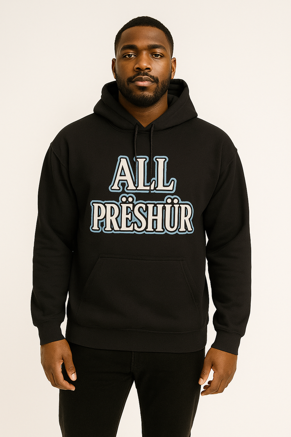 All Preshure Sweatshirt with Hoody Black