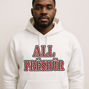 All Preshure Sweatshirt with Hoody White