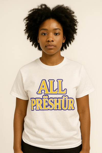 All Preshur T-shirt white/purple