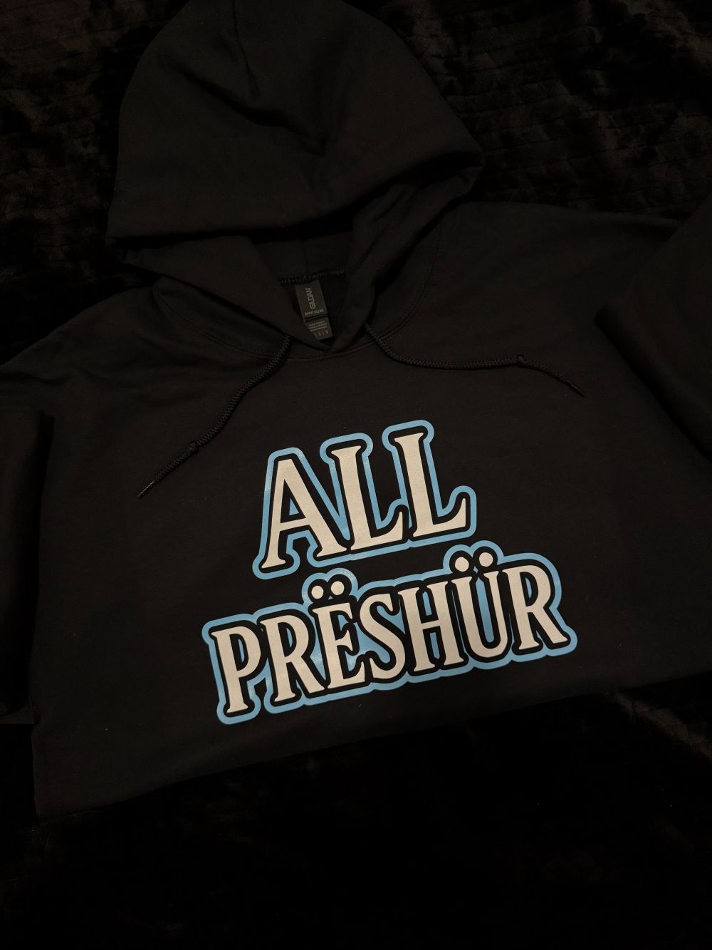 All Preshure Sweatshirt with Hoody Black