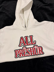 All Preshure Sweatshirt with Hoody White