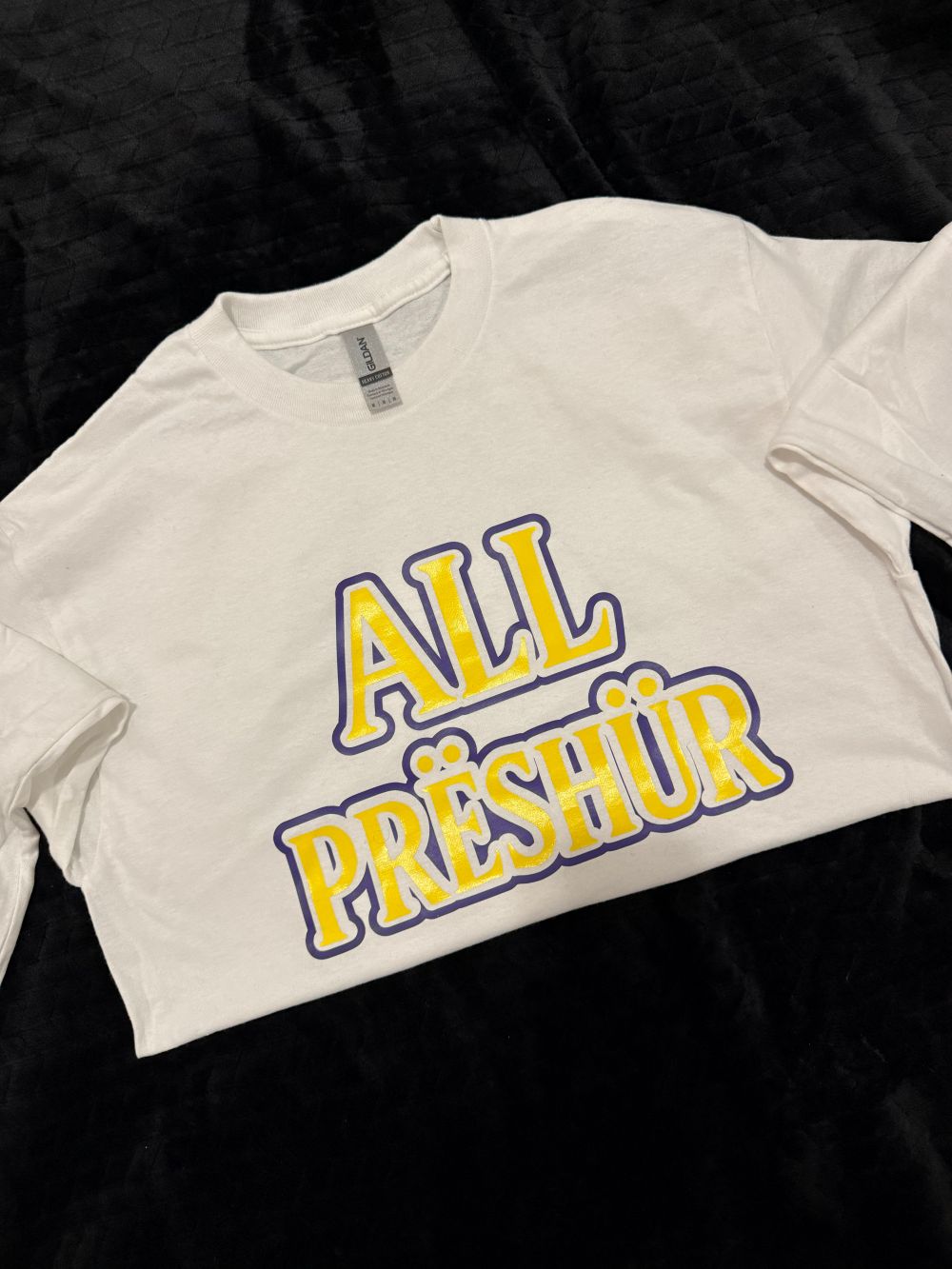 All Preshure T-shirt white/purple