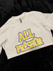 All Preshure T-shirt white/purple