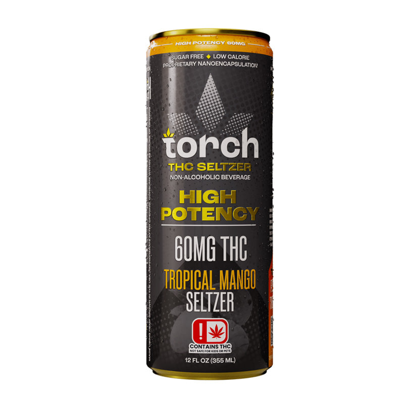 Tropical Mango High Potency 60mg THC Seltzer (12oz)
